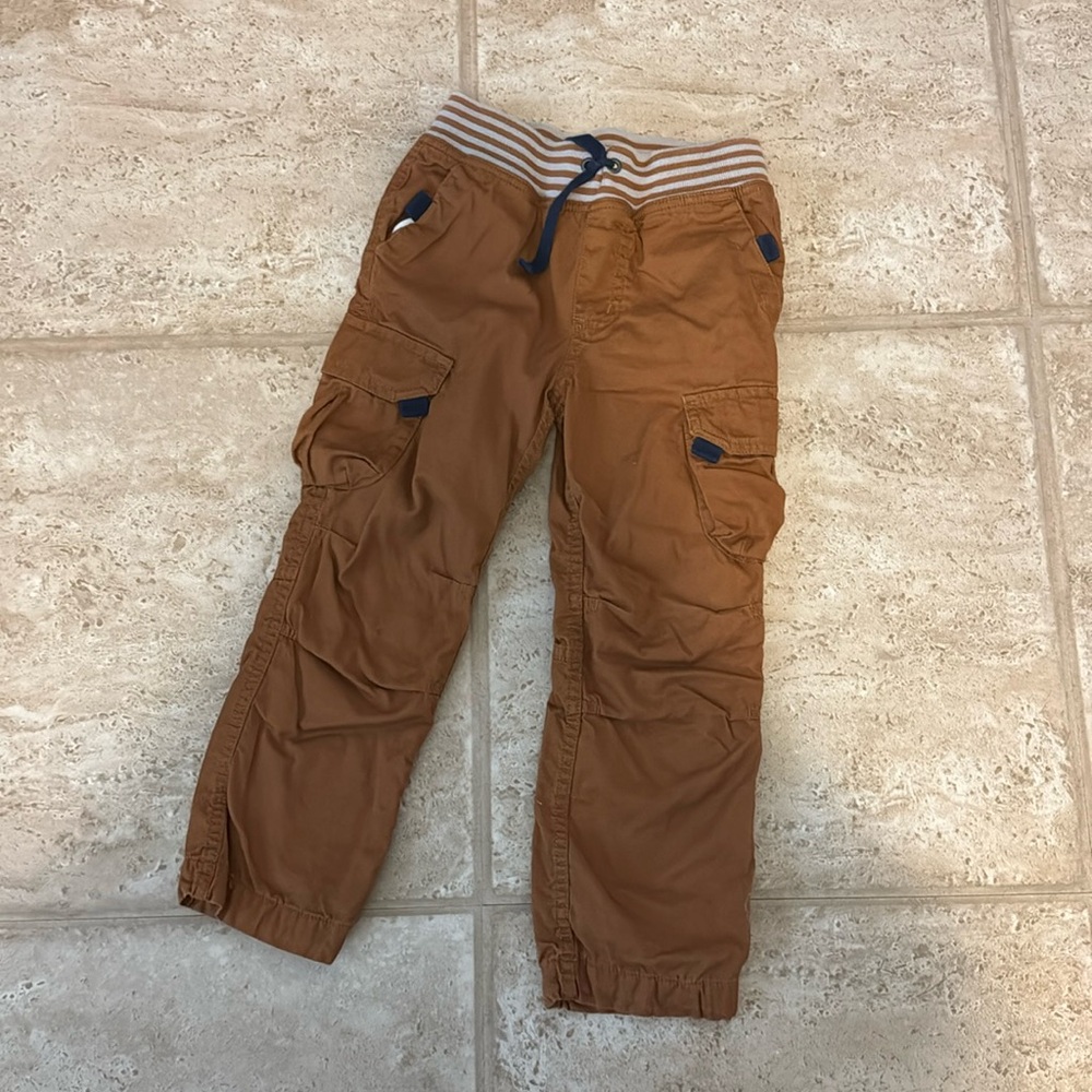 Hannah Andersson Lined Cargo Pants, Size 5